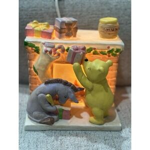 Charpente Classic Winnie the Pooh Night Light Lamp Eeyore Fireplace Christmas